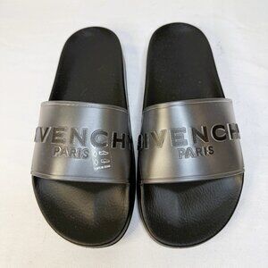 New Never Worn Givenchy Paris Transparent Rubber Slides – Neutral